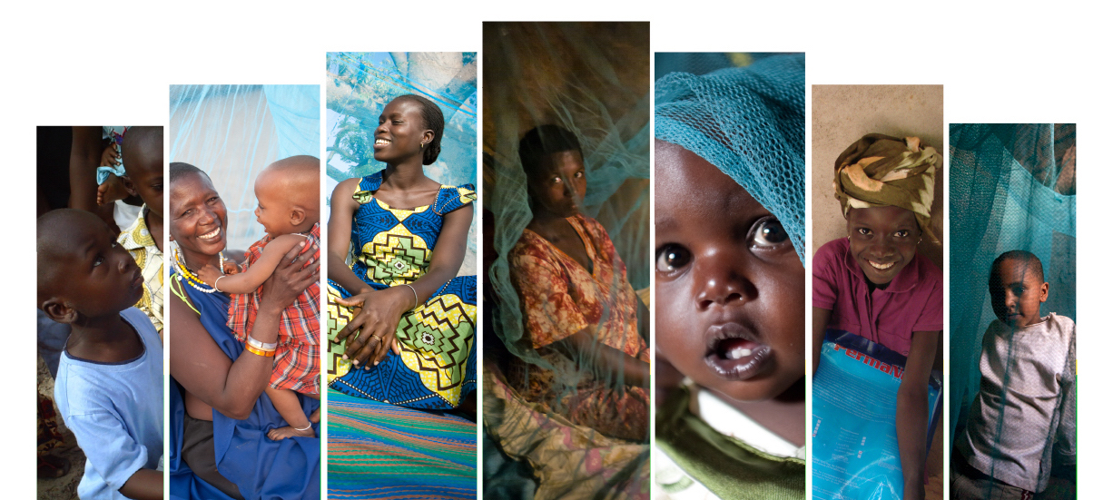 Fanned image of many individuals who have received life-saving nets thanks to Nothing But Nets.